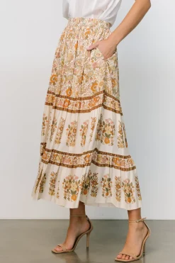 Sale Baltic Born Meg Skirt | Cream Multi