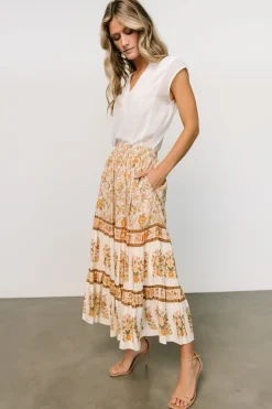 Sale Baltic Born Meg Skirt | Cream Multi