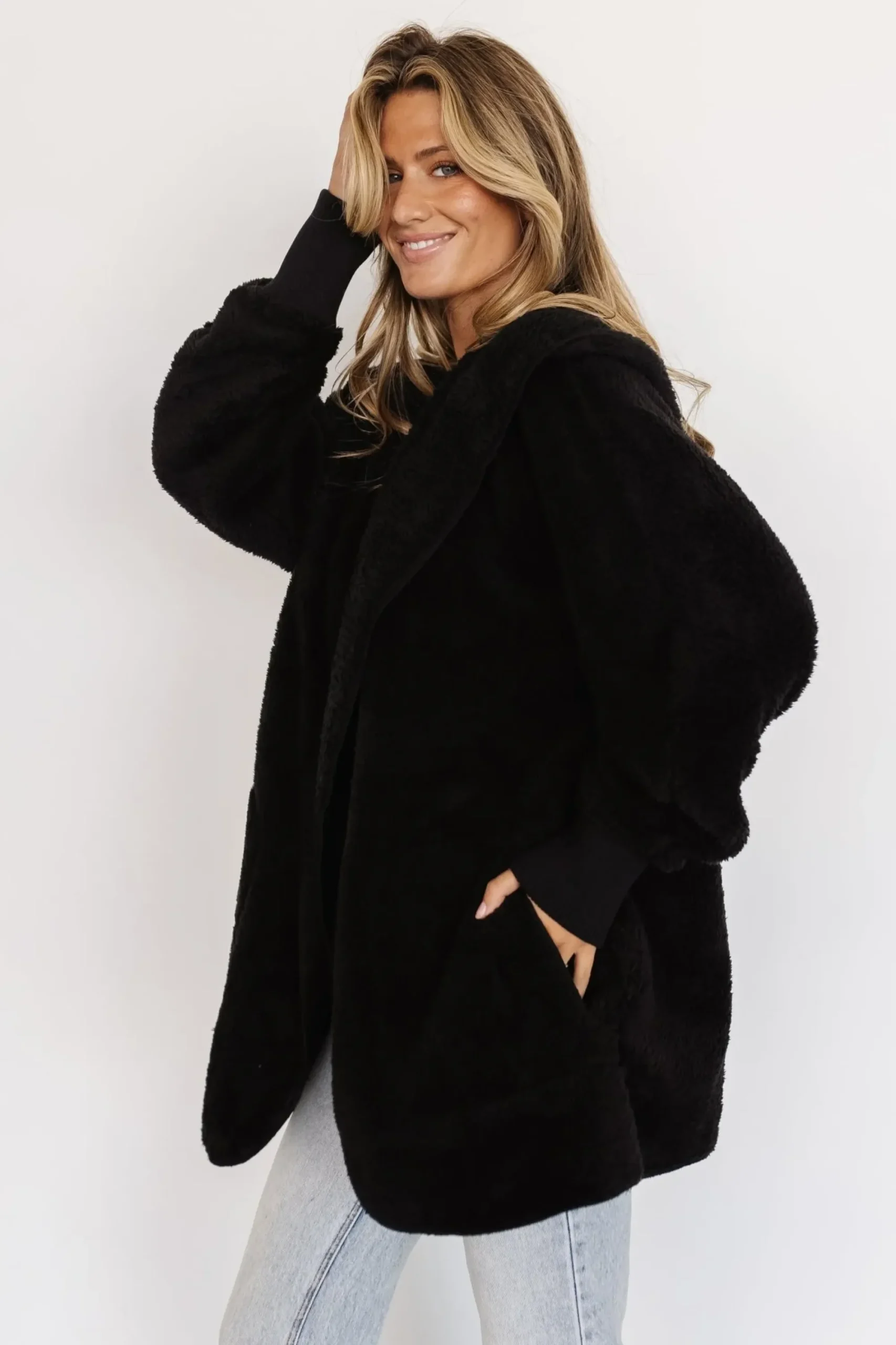 Outlet Baltic Born Melrose Teddy Jacket | Black