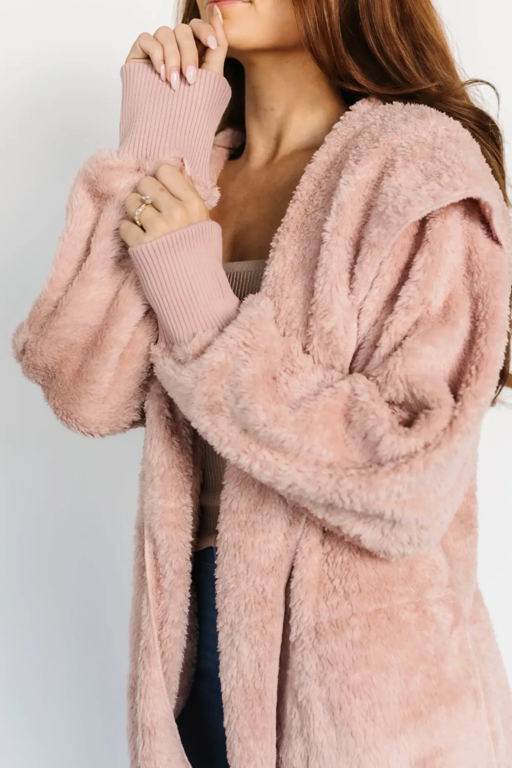 Hot Baltic Born Melrose Teddy Jacket | Blush