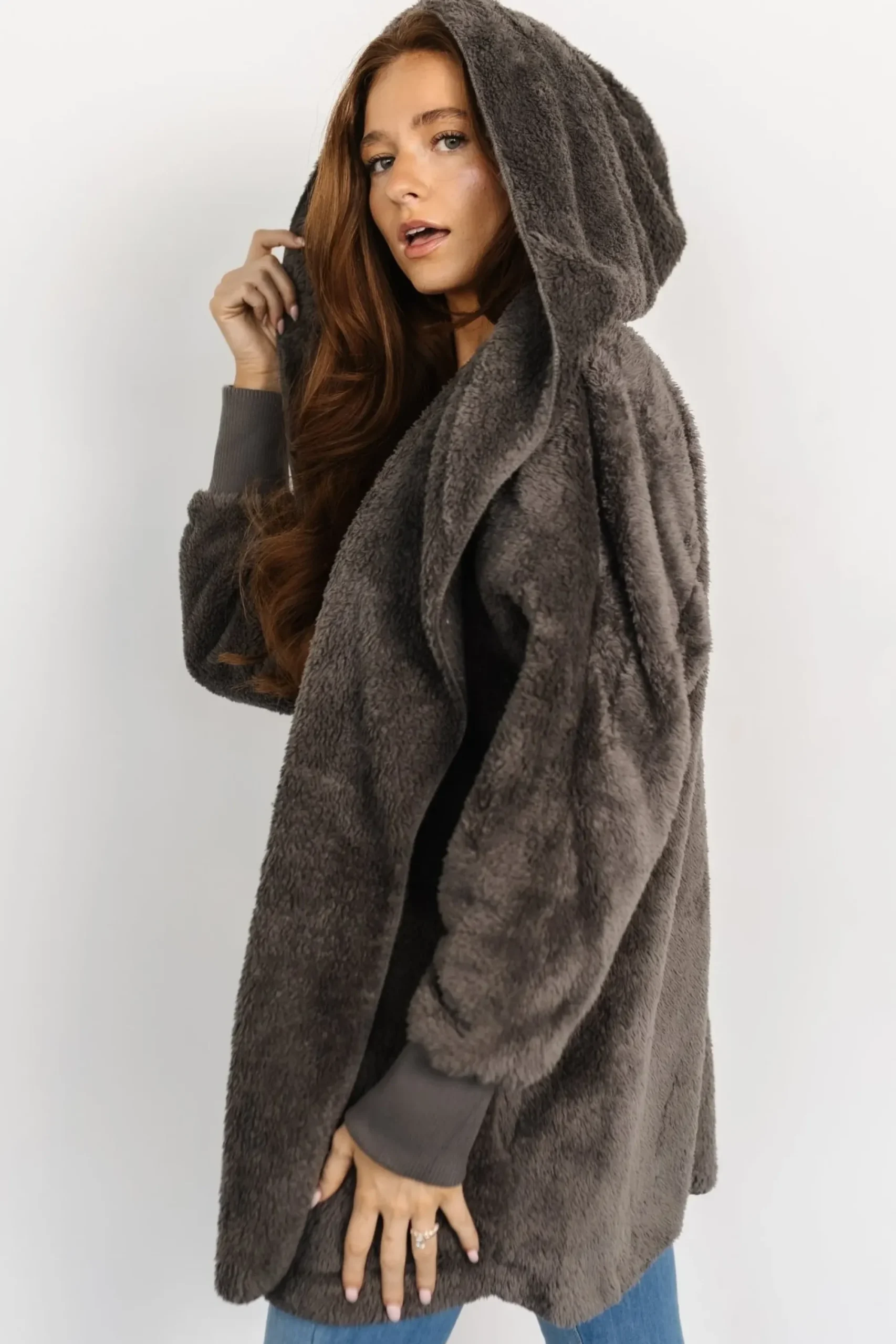 Outlet Baltic Born Melrose Teddy Jacket | Dark Gray