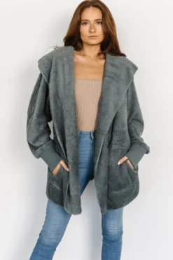 Online Baltic Born Melrose Teddy Jacket | Dusty Blue