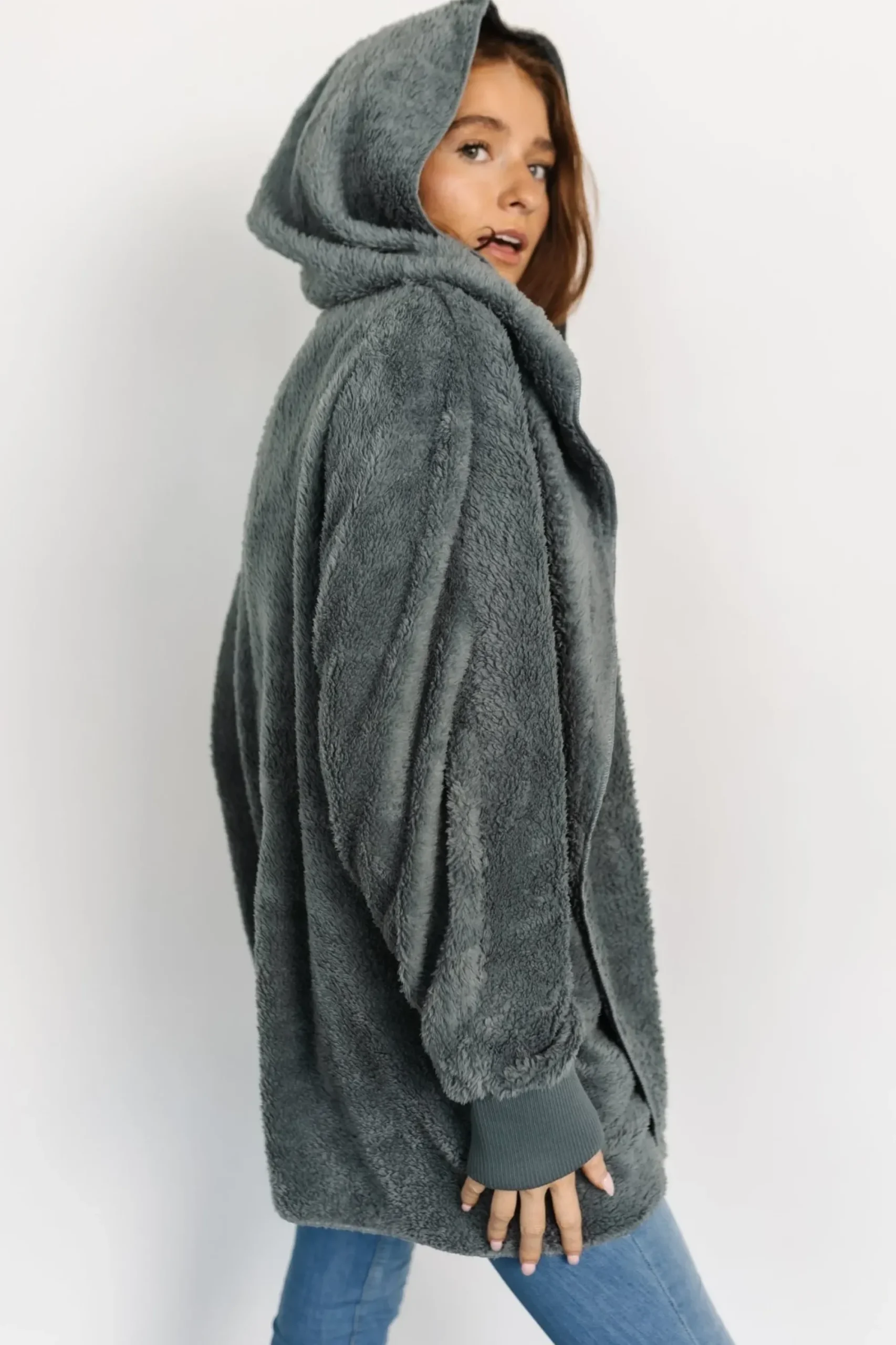 Online Baltic Born Melrose Teddy Jacket | Dusty Blue