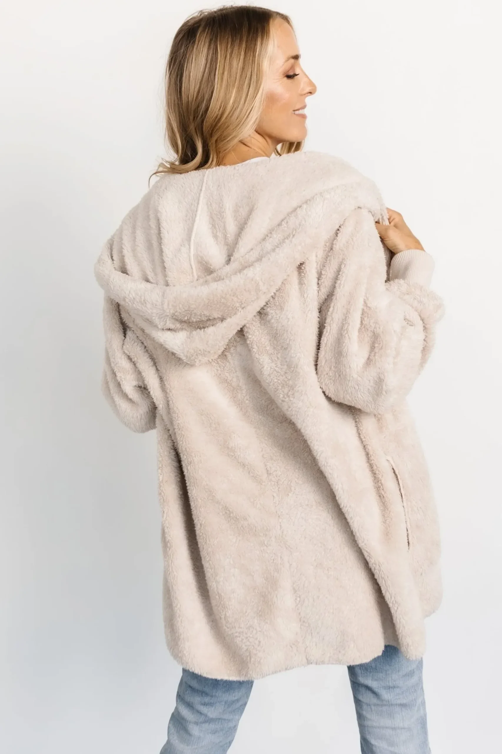 Hot Baltic Born Melrose Teddy Jacket | Oatmeal