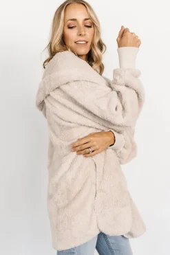 Hot Baltic Born Melrose Teddy Jacket | Oatmeal