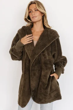 Discount Baltic Born Melrose Teddy Jacket | Olive