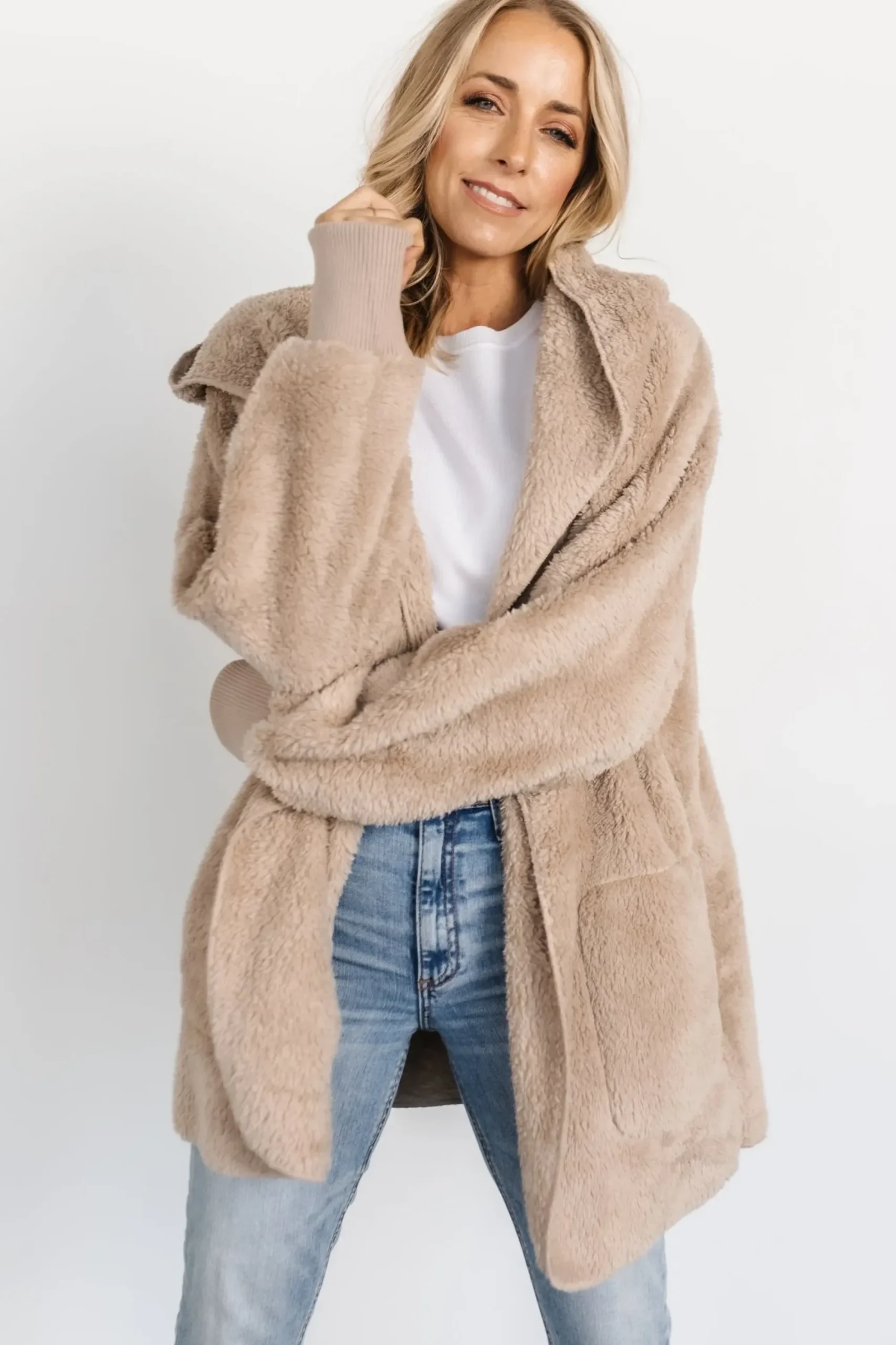 Clearance Baltic Born Melrose Teddy Jacket | Taupe