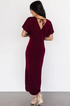 Fashion Baltic Born Mercy Midi Dress | Burgundy