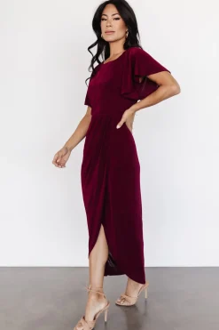Fashion Baltic Born Mercy Midi Dress | Burgundy