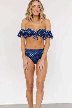 Online Baltic Born Miami Bikini Top | Navy Dot