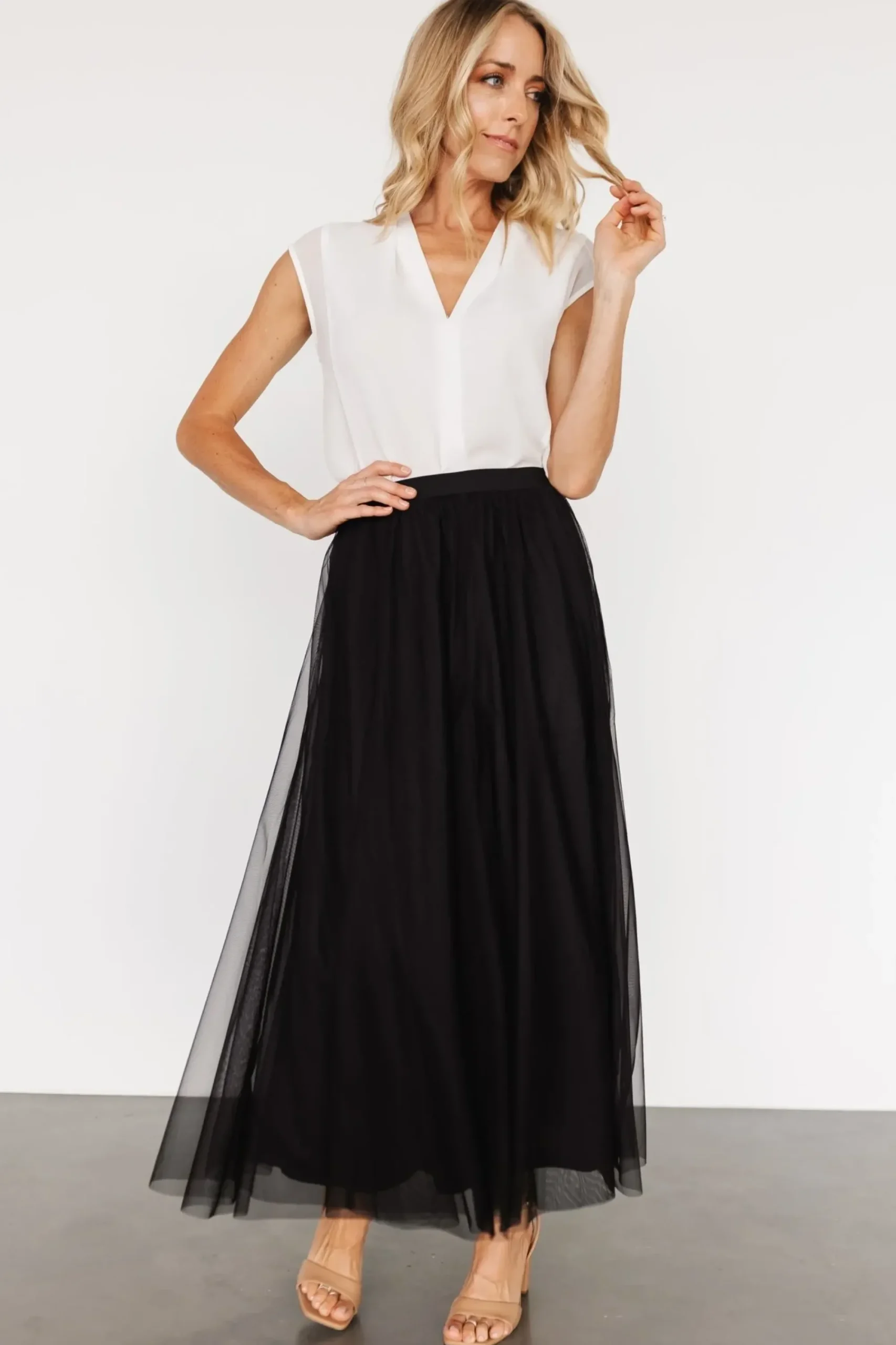 Online Baltic Born Mila Tulle Skirt | Black