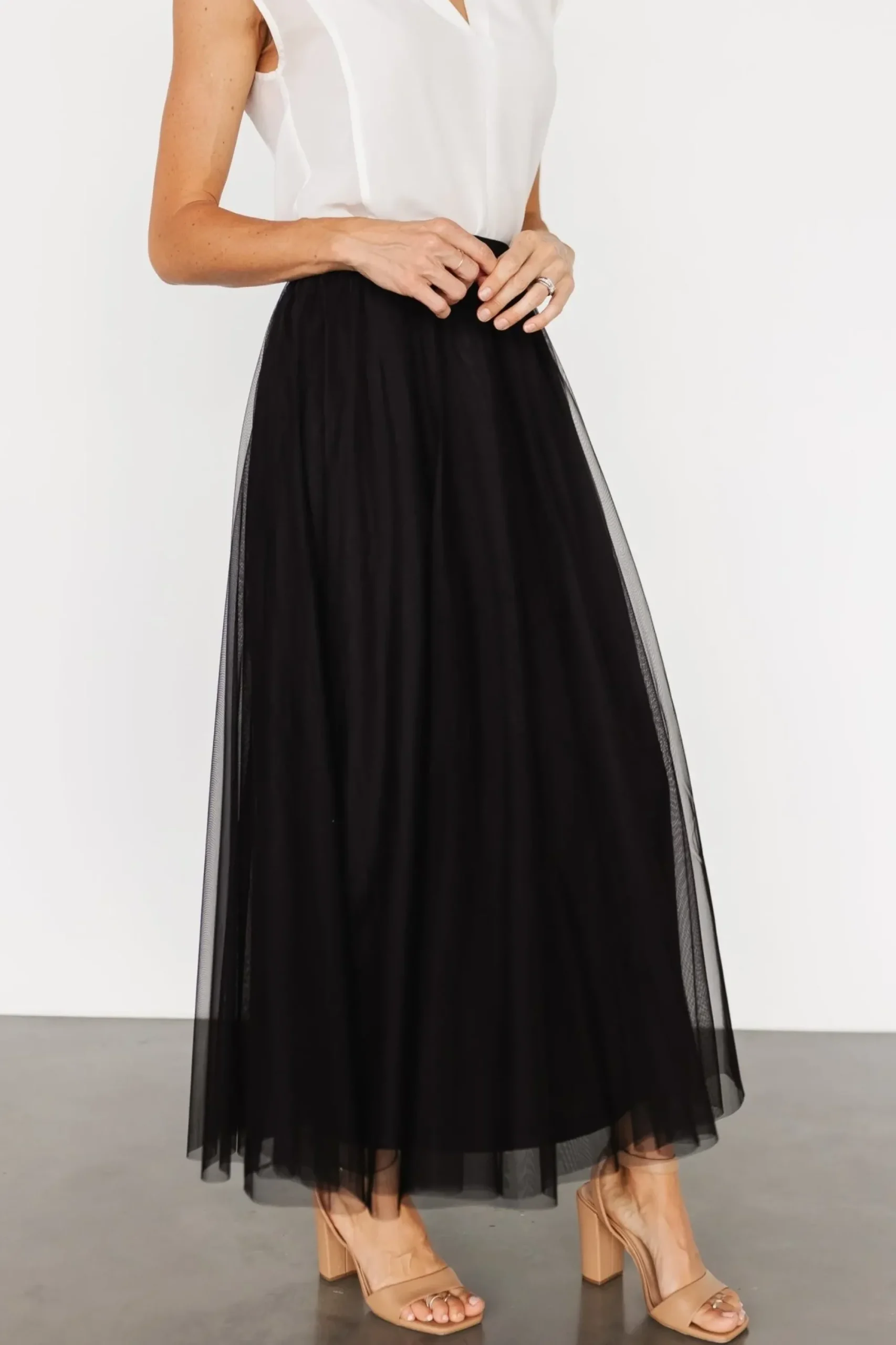 Online Baltic Born Mila Tulle Skirt | Black