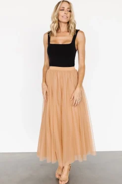 Outlet Baltic Born Mila Tulle Skirt | Caramel