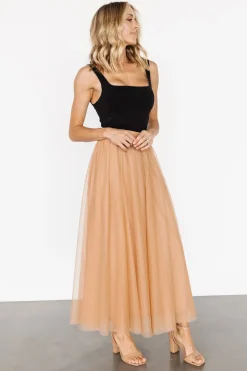 Outlet Baltic Born Mila Tulle Skirt | Caramel