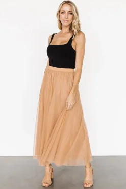 Outlet Baltic Born Mila Tulle Skirt | Caramel