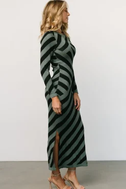 Discount Baltic Born Milan Sweater Dress | Green + Black
