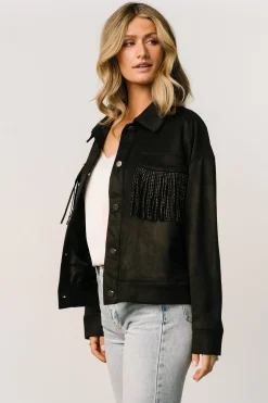 Clearance Baltic Born Mills Fringe Jacket | Black