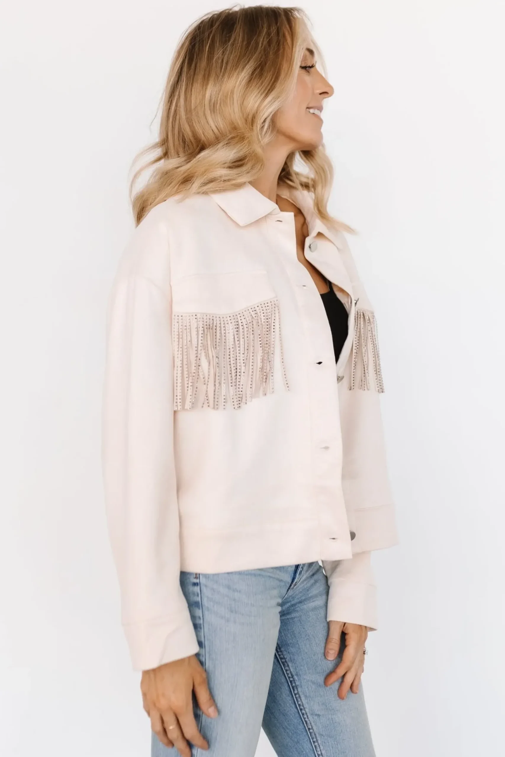 Discount Baltic Born Mills Fringe Jacket | Ivory