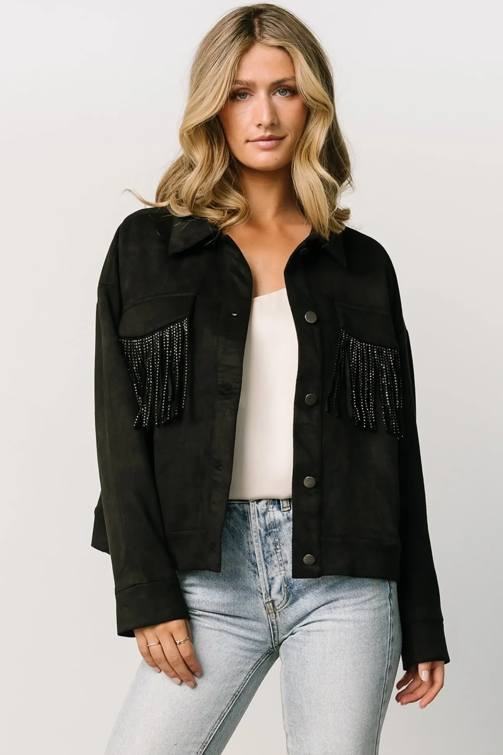 Discount Baltic Born Mills Fringe Jacket | Ivory