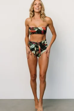 Hot Baltic Born Milos Bikini Top | Midnight Floral