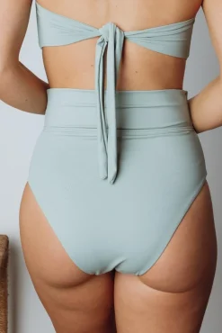 Clearance Baltic Born Milos High Waist Bikini Bottom | Sage