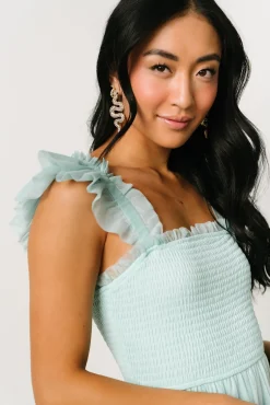 Clearance Baltic Born Mindi Tulle Midi Dress | Sea Blue