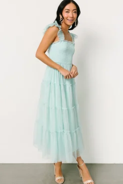 Clearance Baltic Born Mindi Tulle Midi Dress | Sea Blue