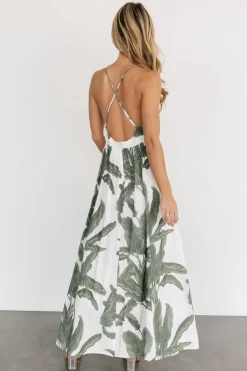 Hot Baltic Born Miramar Maxi Dress | Green Print