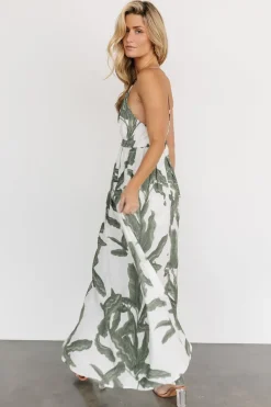 Hot Baltic Born Miramar Maxi Dress | Green Print