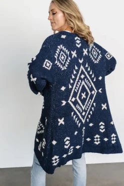 Sale Baltic Born Missoula Oversized Cardigan | Navy + Ivory