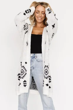 Online Baltic Born Missoula Oversized Cardigan | Off White + Black