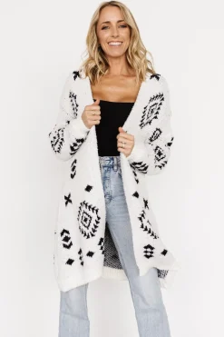 Online Baltic Born Missoula Oversized Cardigan | Off White + Black