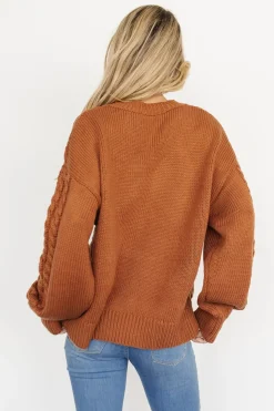 Best Baltic Born Mona Knit Sweater | Dark Camel