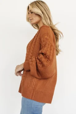 Best Baltic Born Mona Knit Sweater | Dark Camel