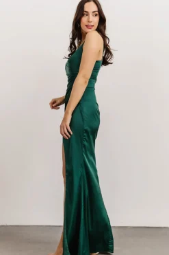 Online Baltic Born Monet Satin Gown | Emerald