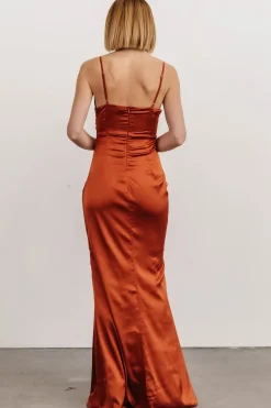 Outlet Baltic Born Monet Satin Gown | Rust