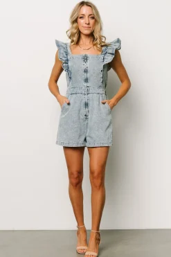 Best Baltic Born Montgomery Denim Romper | Blue