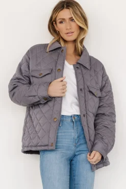 Discount Baltic Born Nadia Button Up Jacket | Slate