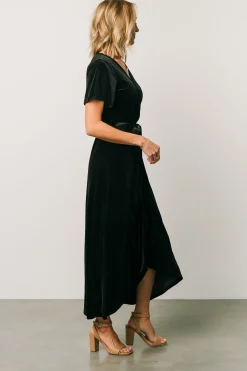 Best Baltic Born Nadine Velvet Midi Dress | Black