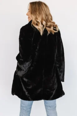 New Baltic Born Narla Faux Fur Coat | Black