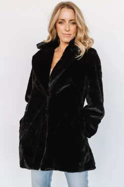 New Baltic Born Narla Faux Fur Coat | Black