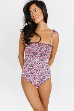 Clearance Baltic Born Nikki Smocked One Piece | Neon Floral