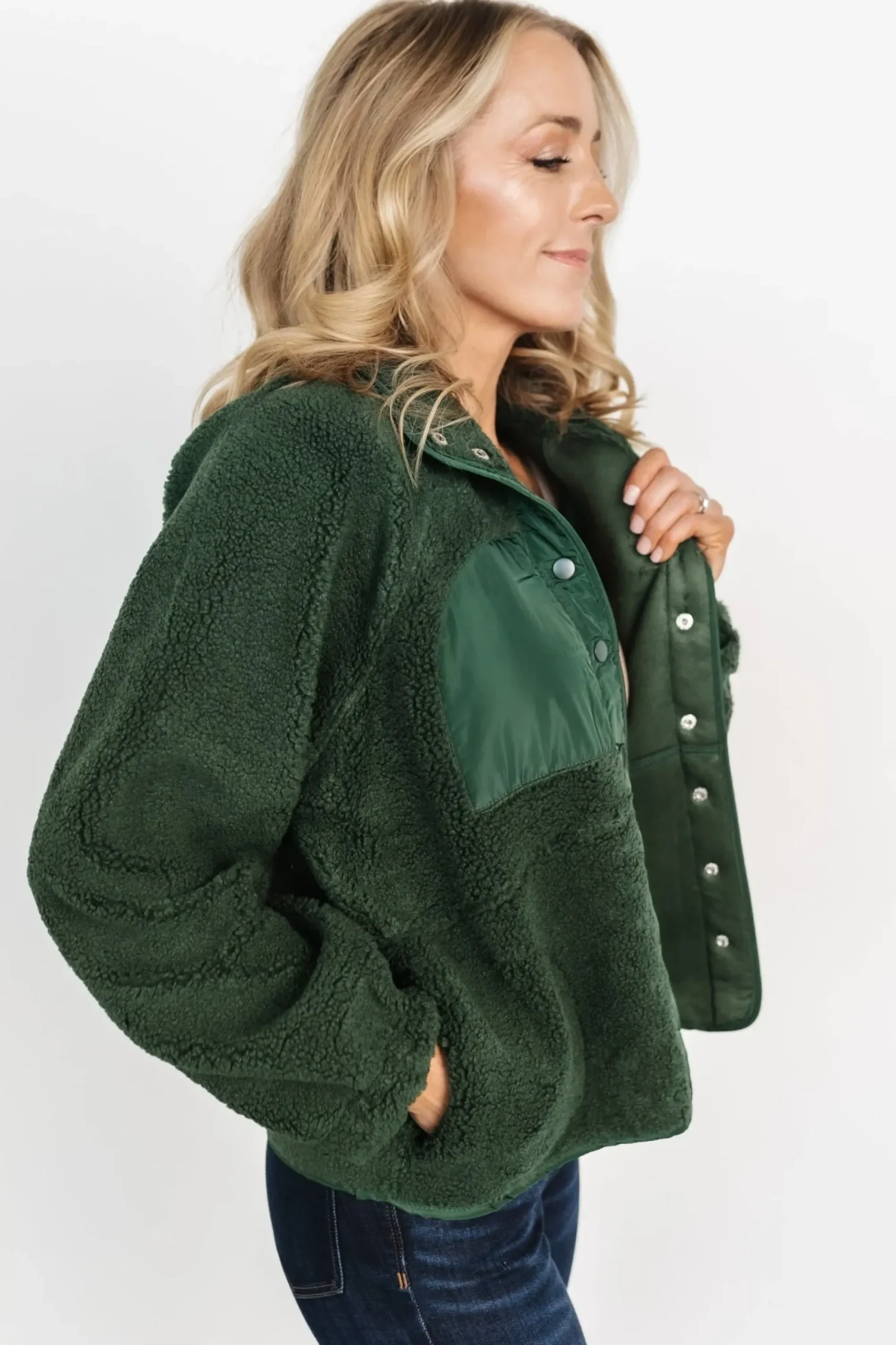 Sale Baltic Born Noah Sherpa Jacket | Hunter Green