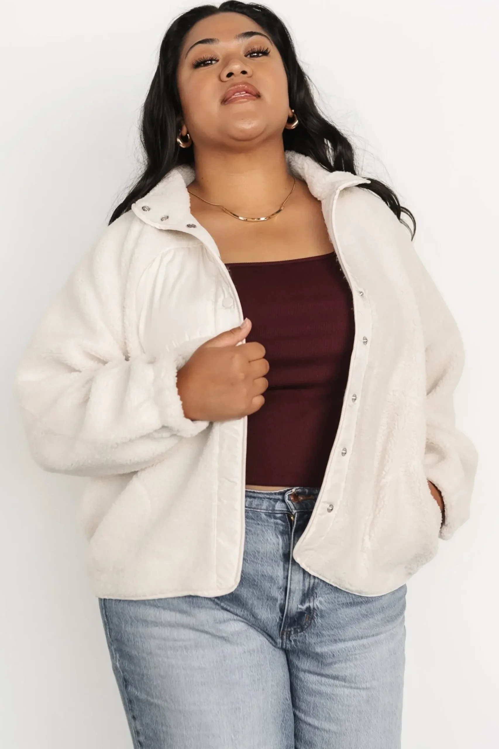 Sale Baltic Born Noah Sherpa Jacket | Ivory
