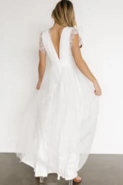 Online Baltic Born Nova Shimmer Maxi Dress | White