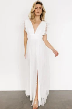 Online Baltic Born Nova Shimmer Maxi Dress | White