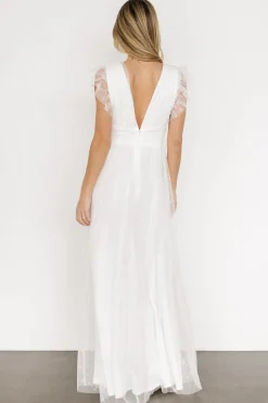 Online Baltic Born Nova Shimmer Maxi Dress | White