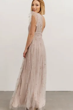 Clearance Baltic Born Nova Shimmer Maxi Dress | Dusty Lilac