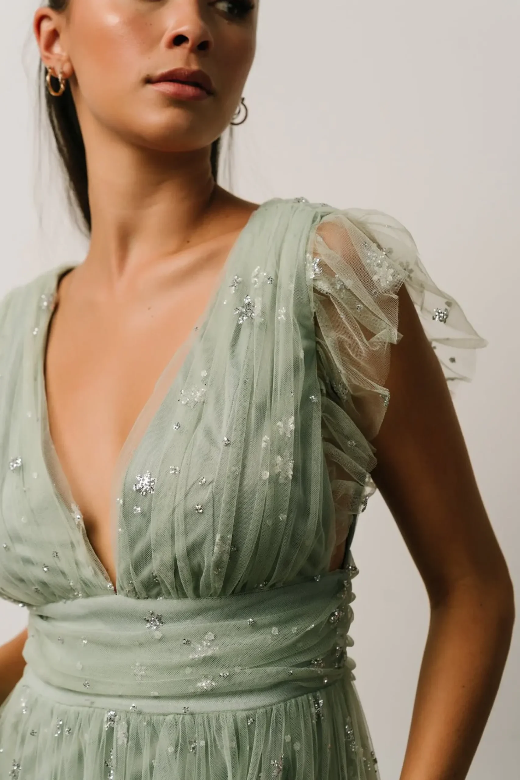 Fashion Baltic Born Nova Shimmer Maxi Dress | Sage + Silver