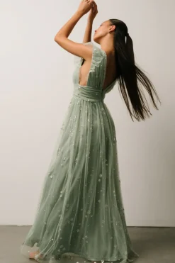 Fashion Baltic Born Nova Shimmer Maxi Dress | Sage + Silver